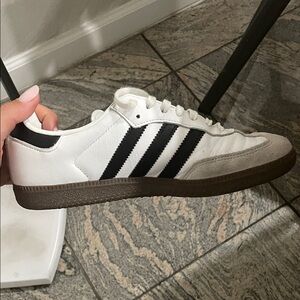Adidas White and Black Classic Sneakers
